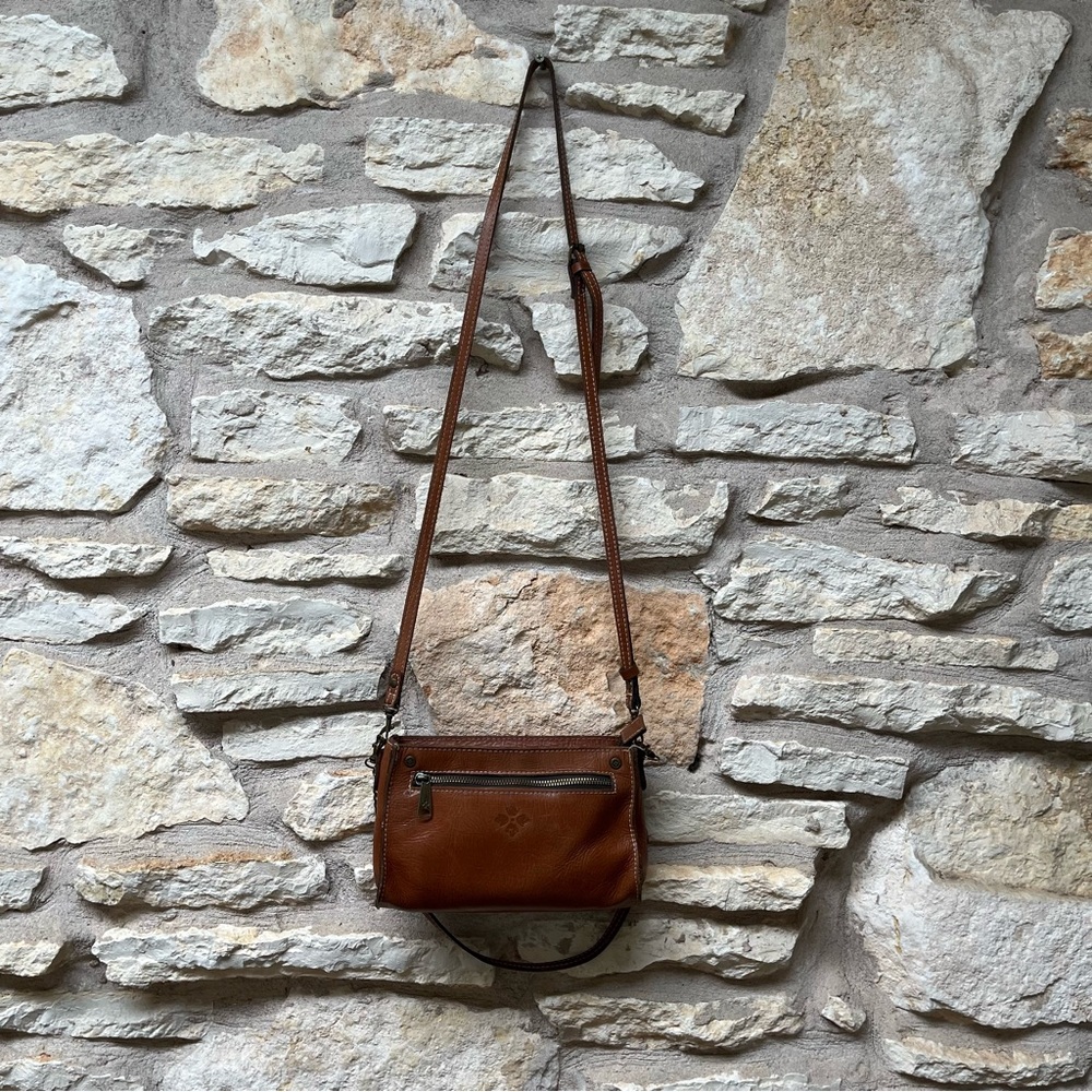 Patricia Nash Turati Small Zip Top Bag Leather Crossbody